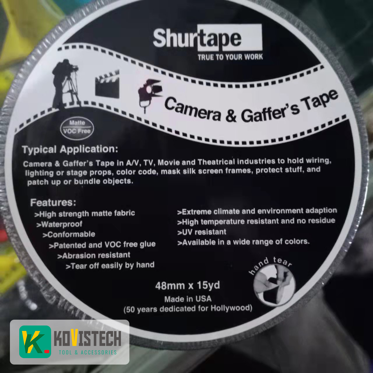 Băng dính Shurtape Camera Gaffer Tape